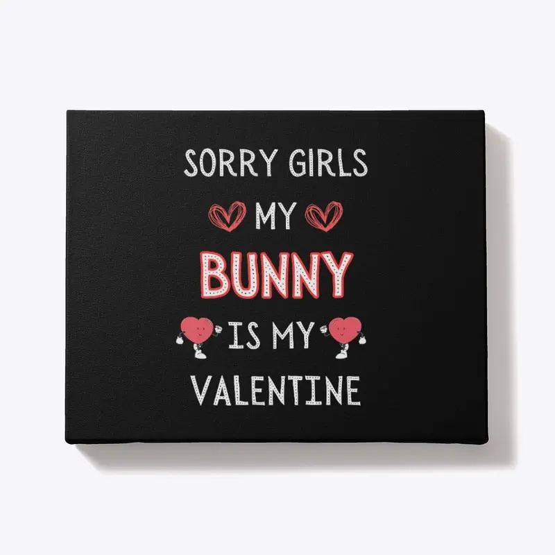 SORRY GIRLS MY BUNNY IS MY VALENTINE