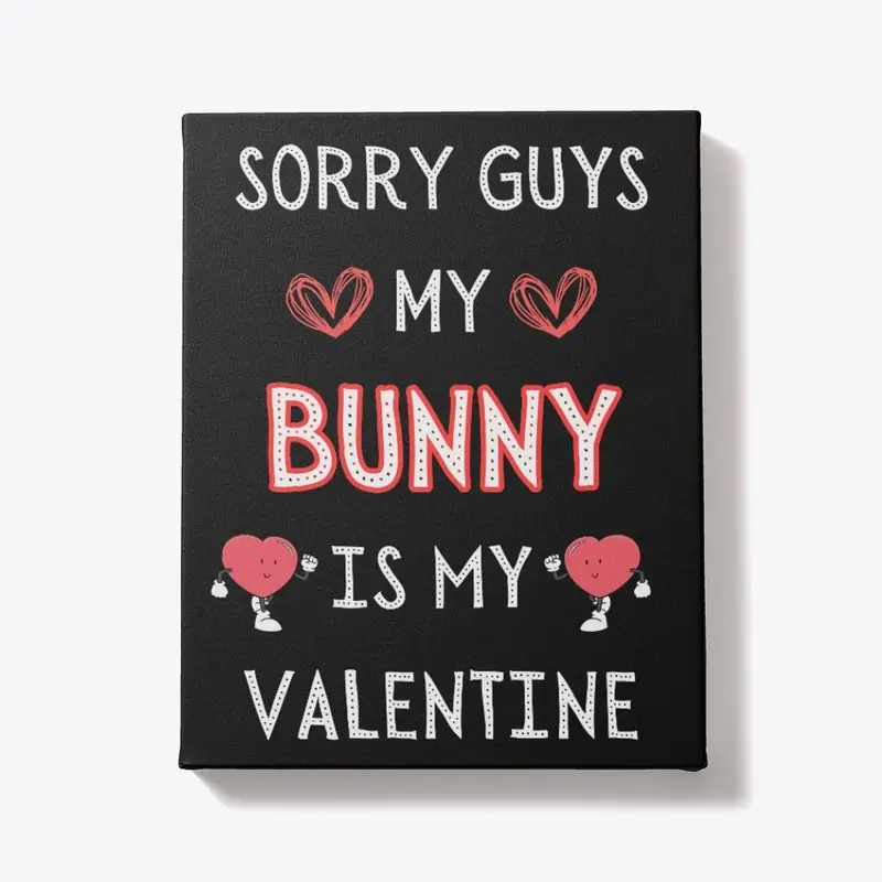 SORRY GUYS MY BUNNY IS MY VALENTINE